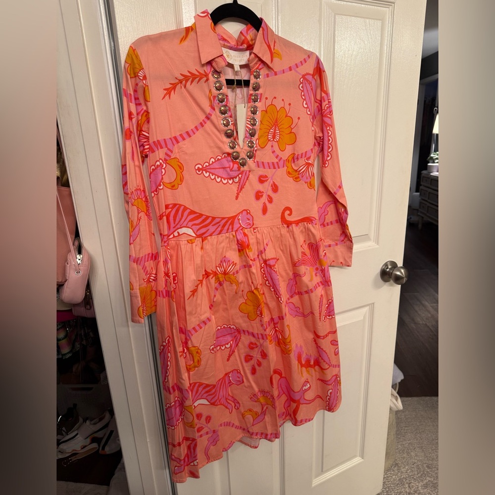 NWT Sheridan French Lucy Dress in Punch Jungle